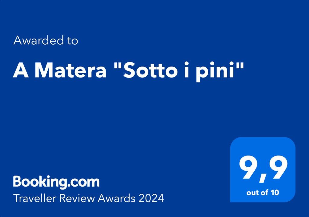 A Matera "Sotto i pini"