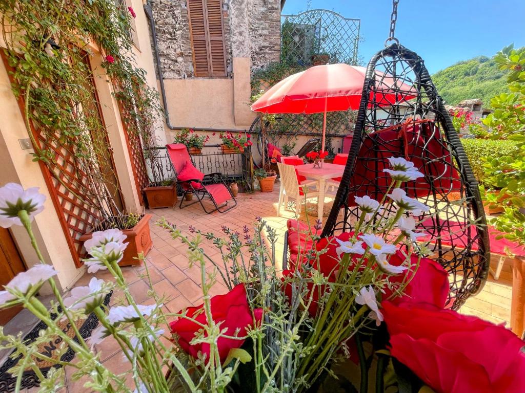 Beautiful terrace in Spoleto Italy