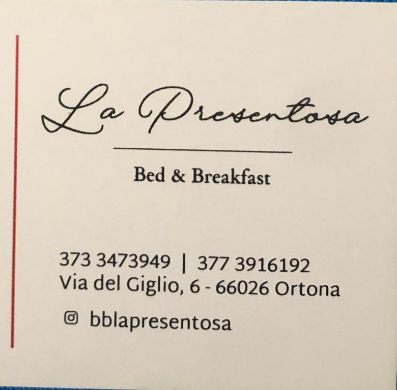 La Presentosa Bed&Breakfast
